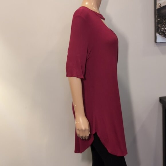 3/$20 Crave Fame By Almost Famous Wrap Top Short Sleeve Cut Out Vneck Ribbed - Picture 8 of 11